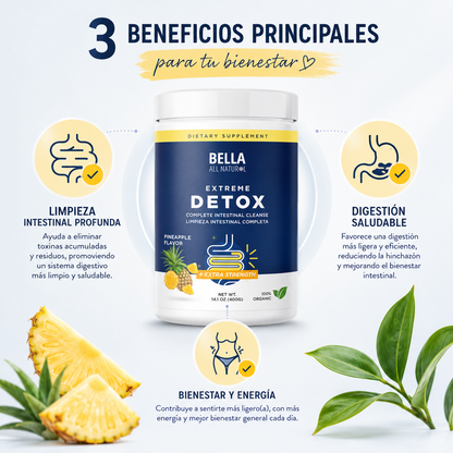 Bella All Natural Detox : Desinflama y limpia tu cuerpo