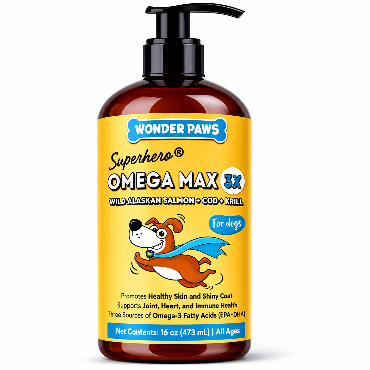 Wonder Paws Omega Max 3X : Menos picazón y pelaje brillante