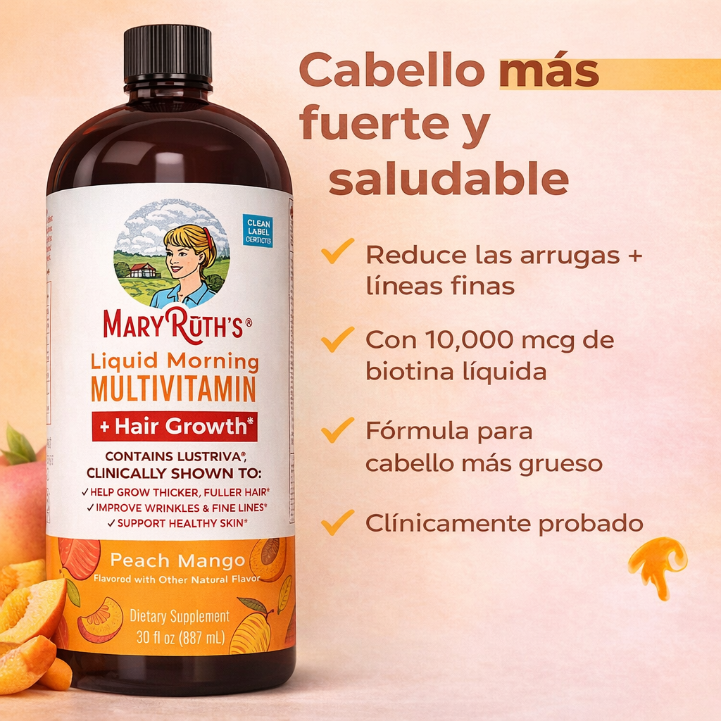 Mary Ruth´s: Crece tu cabello naturalmente