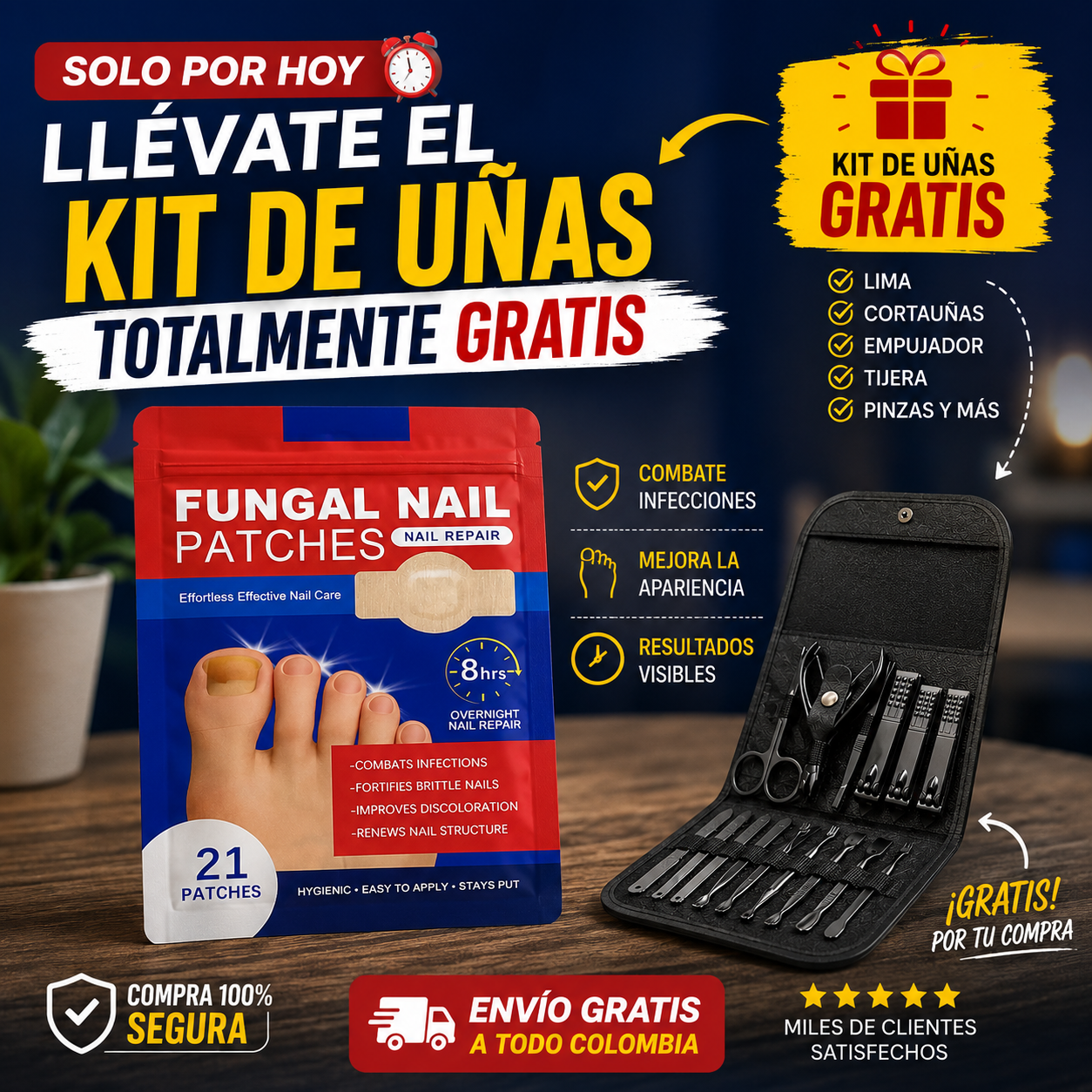Fungal Nail Patches : Elimina hongos sin esfuerzo